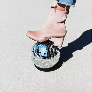 Free People Velvet Cecile Ankle Boots